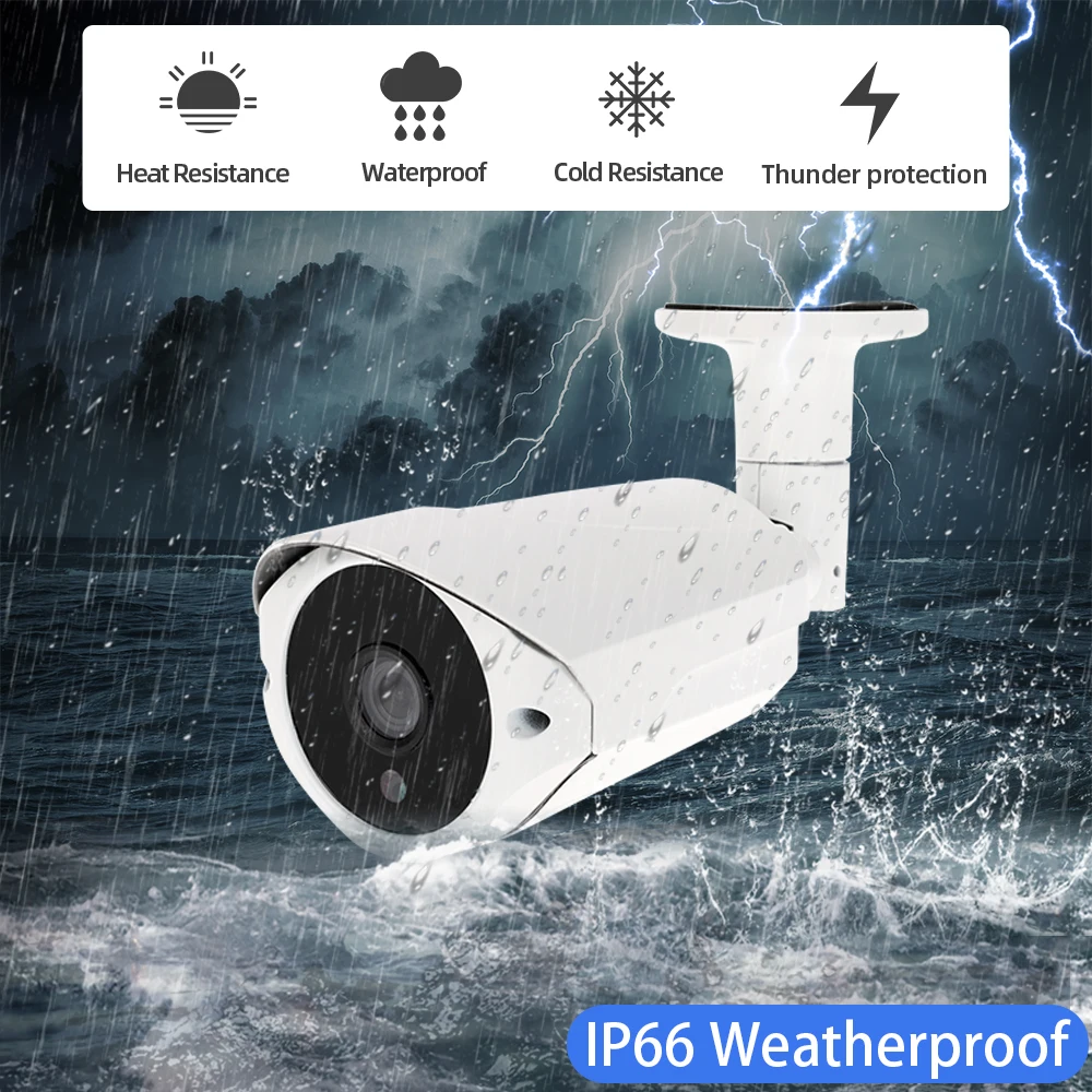 8MP 5MP AHD 카메라 보안 비디오 감시 야외 카메라 비바람에 견디는 HD CCTV 카메라 36 어레이 라이트 40-50M 나이트 비전 캠