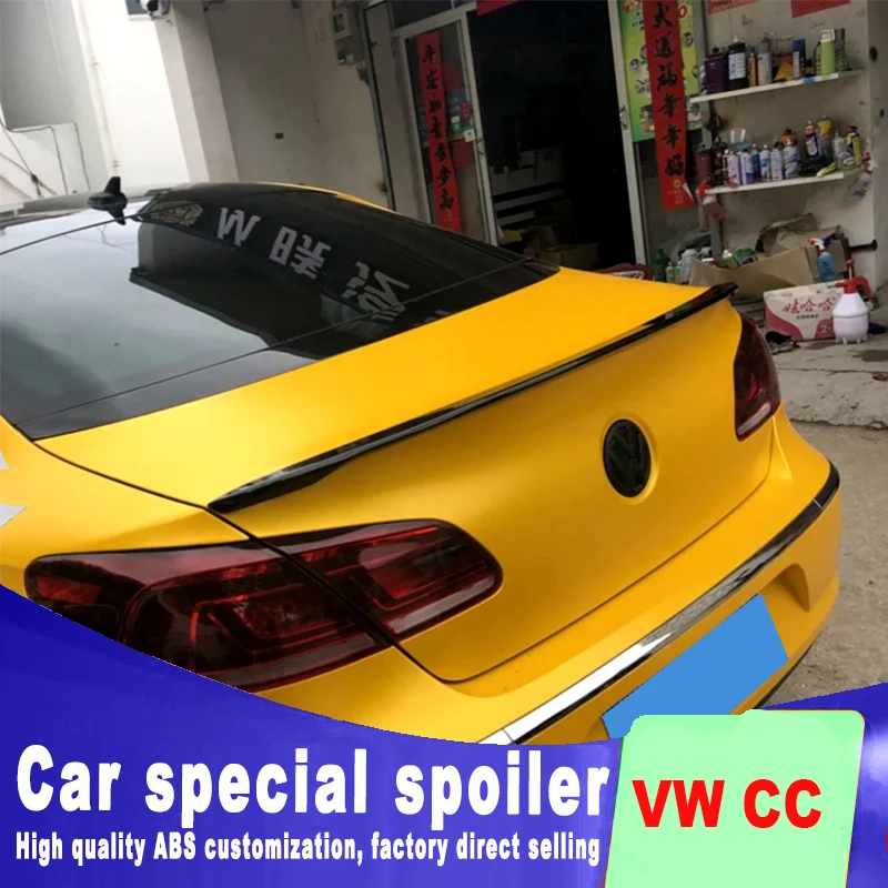 Новый дизайн для Volkswagen VW CC от 2009 до 2017 задний спойлер с крыльями багажника
