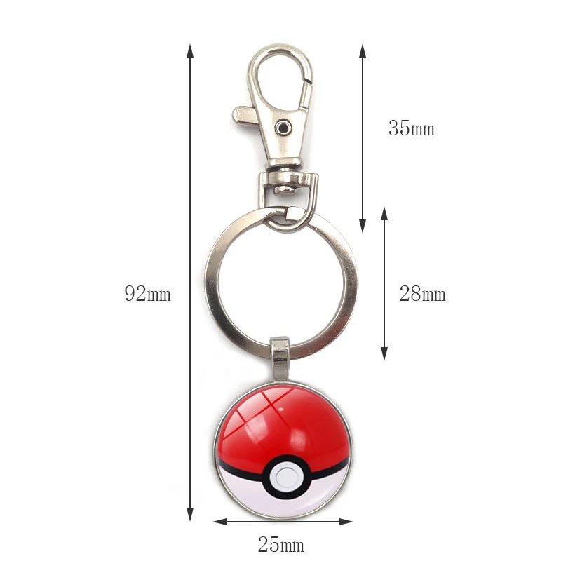 Игра Pokemon Go Poke Ball брелок для косплея аксессуары металлическая цепочка для ключей покемон