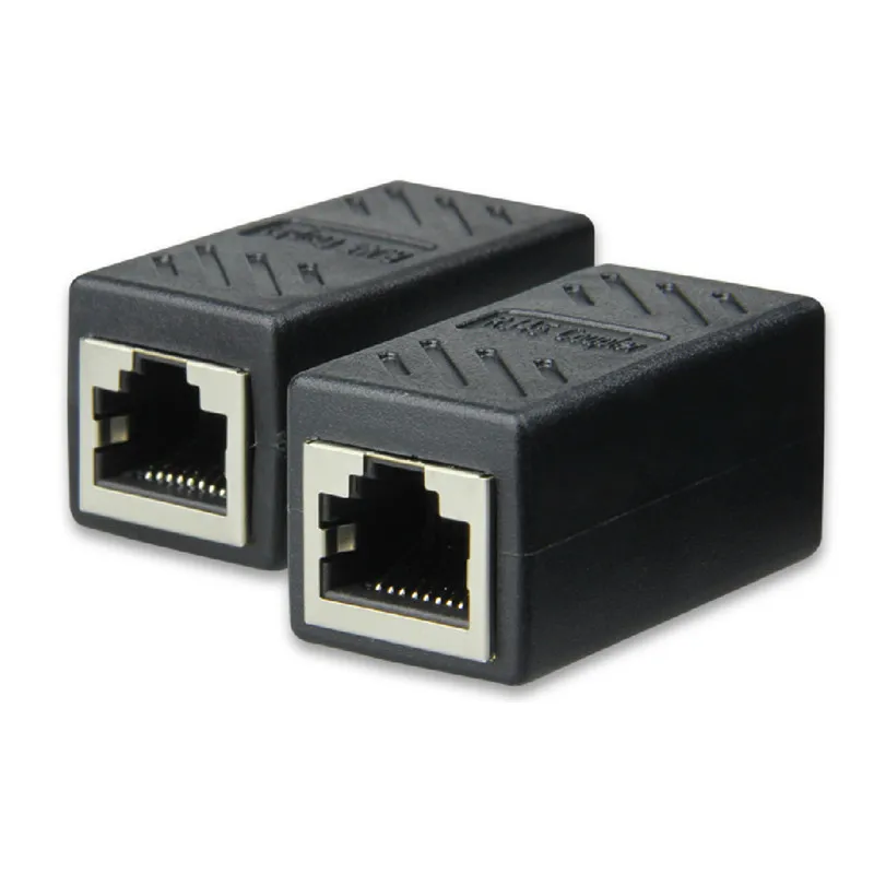 

RJ45 Connector Female to Female Cat7/6/5e Ethernet Adapter 8P8C Network Extender Extension Cable for Ethernet Cable