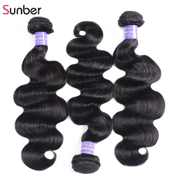 

SUNBER HAIR Peruvian Body Wave Human Hair Bundles 100% Human Remy Hair Flash Deal $9.9/pc