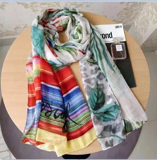 Полихроматический шарф Desigu в испанском стиле, шаль пляжное полотенце с изображением цвета как условие - Цвет: 219