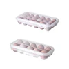 10/18 Grid Egg Storage Box Egg Tray with Lid Kitchen Refrigerator Egg Box Egg Drop Rack Egg Storage Boxes Fridge Egg Organizer 4