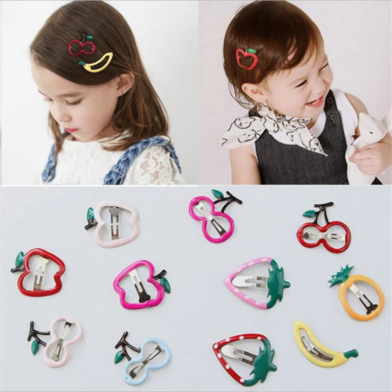 

Korean-style Children Fruit Barrettes GIRL'S BB Clip Baby Plastic Hairpin Girls Oil Drop Headdress Cute Accessories