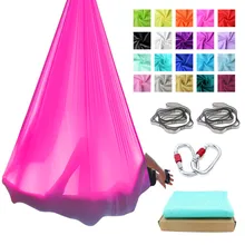 Предварительно фитнес 5 метров Йога Комплект гамака Летающая Йога качели анти гравитационный гамак Шестерня воздушная тяга устройство фитнес для йоги