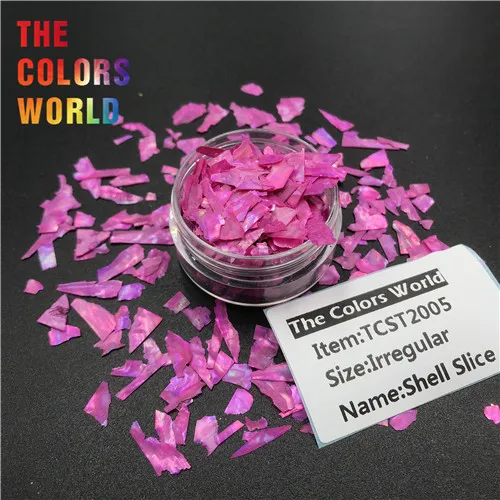 TCST2005 10g TCST-013, необычное украшение в виде ракушки, бумажные чешуйчатые Ломтики для ногтей, блестящее украшение для ногтей, стаканы для рукоделия, аксессуары для фестиваля - Цвет: TCST2005 10g