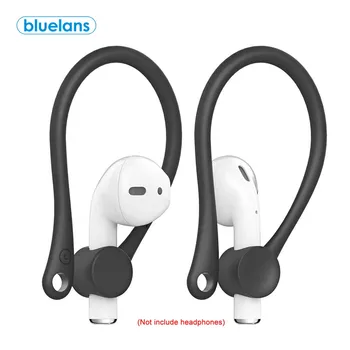 2ks Mini bezdrátová náhlavní souprava Bluetooth s náhlavními soupravami do uší Chránič sluchátek Sportovní Anti-Lost Earhook pro Airpods 1 2