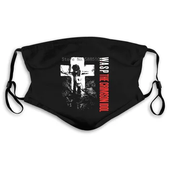

W.A.S.P. CRIMSON IDOL'92 HEAVY METAL BAND WASP TWISTED SISTER NEW BLACK Hot Sale New Men'S Mouth Mask Women's kid PM2.5