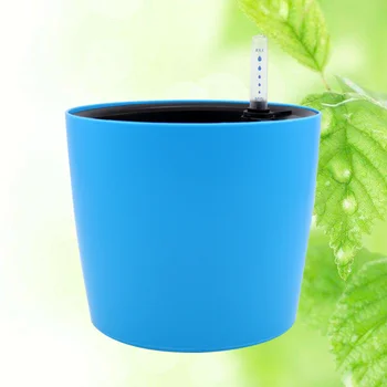 

1 PC Stylish Eco-friendly Non-toxic Water Level Display Self-watering Flower Pot for Balcony