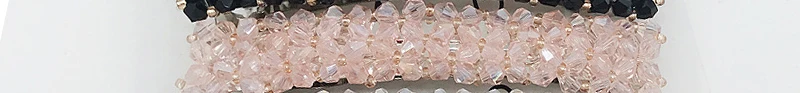 pink Новые корейские элегантные заколки для волос, заколки для волос, хрустальные стразы, заколки для волос, аксессуары и клипсы для волос для женщин - Цвет: pink