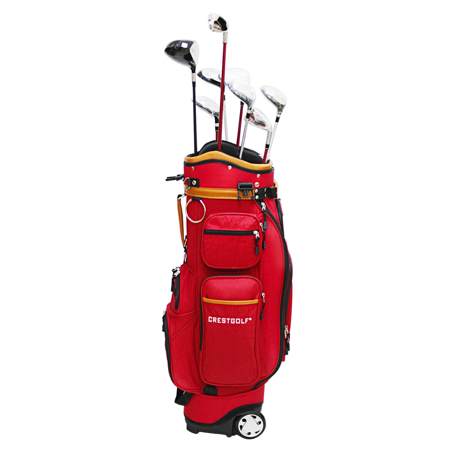 CRESTGOLF сумка для гольфа стандартная шариковая посылка с подкладкой дорожная сумка с колесами с кодовым замком ПУ части-бесплатно отправить дождевик