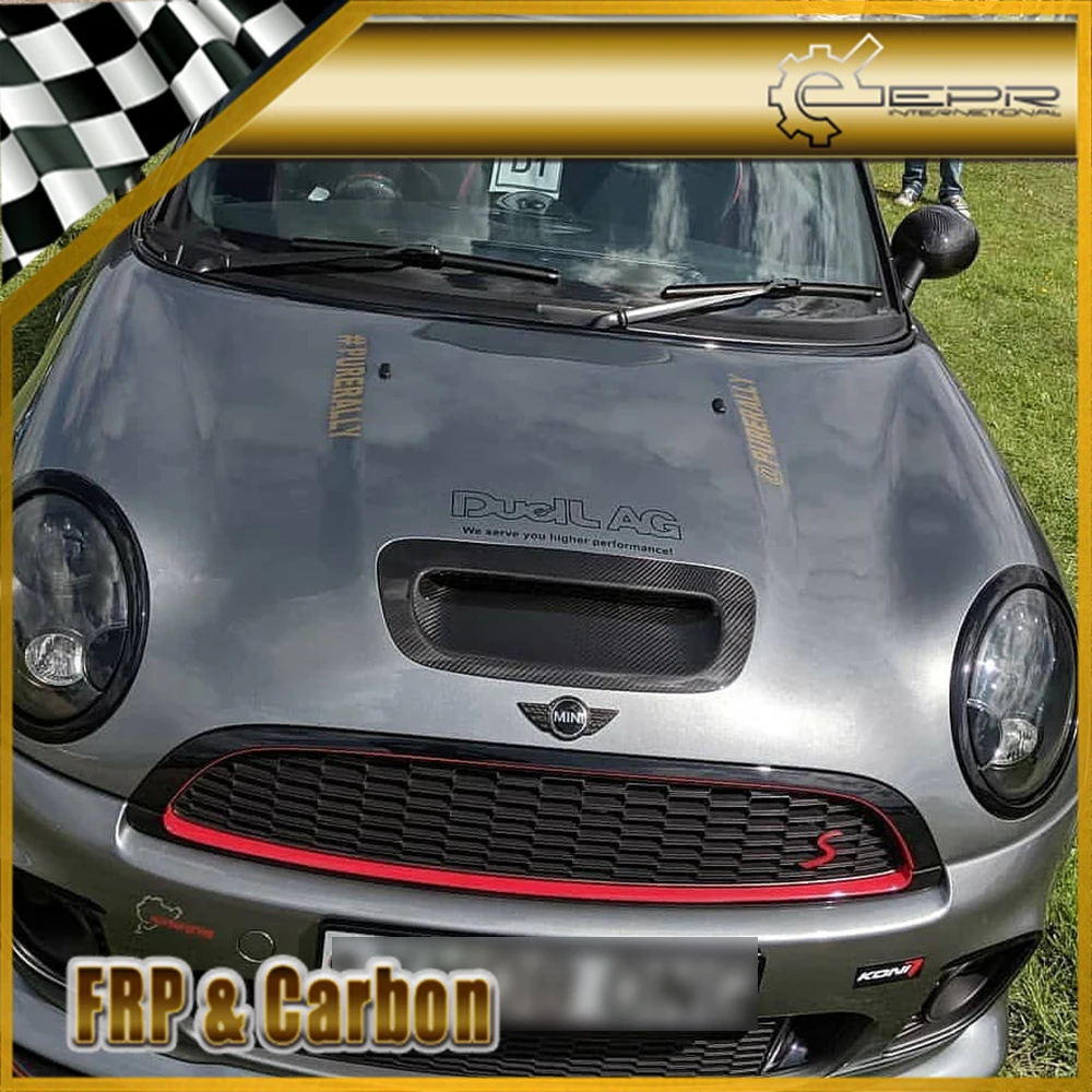 Для Mini Cooper S MK1 2001-2006 R53 лопатка из углеродного волокна для Mini R53 Глянцевая углеродная вентиляция в капоте