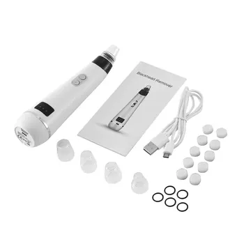 

Portable USB Rechargeable Pores Vacuum Electric Face Pore Cleaner Blackhead Remover Acne Suction Facial Cleaning Tool