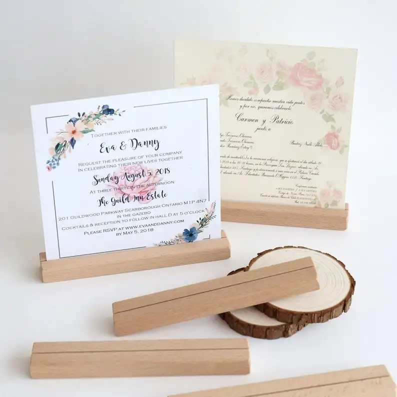 Party Supplies Paper & Party Supplies Invitation Stands Wood Table