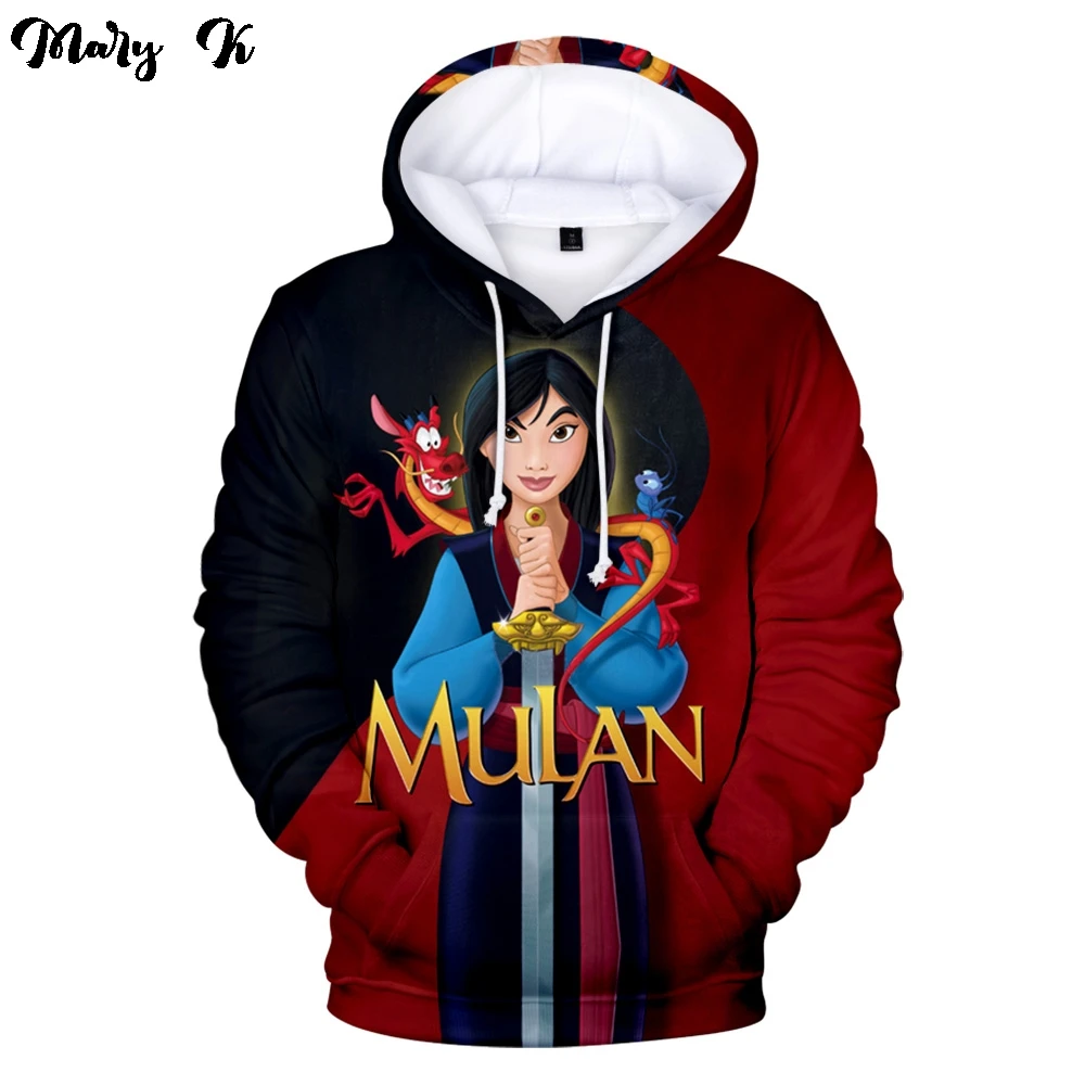 2020 Popular Movie Mulan 3D Anime Boy/Girls Hoodie Sweatshirts Men Women Print Baby Sweatshirt Harajuku Autumn Winter Clothes