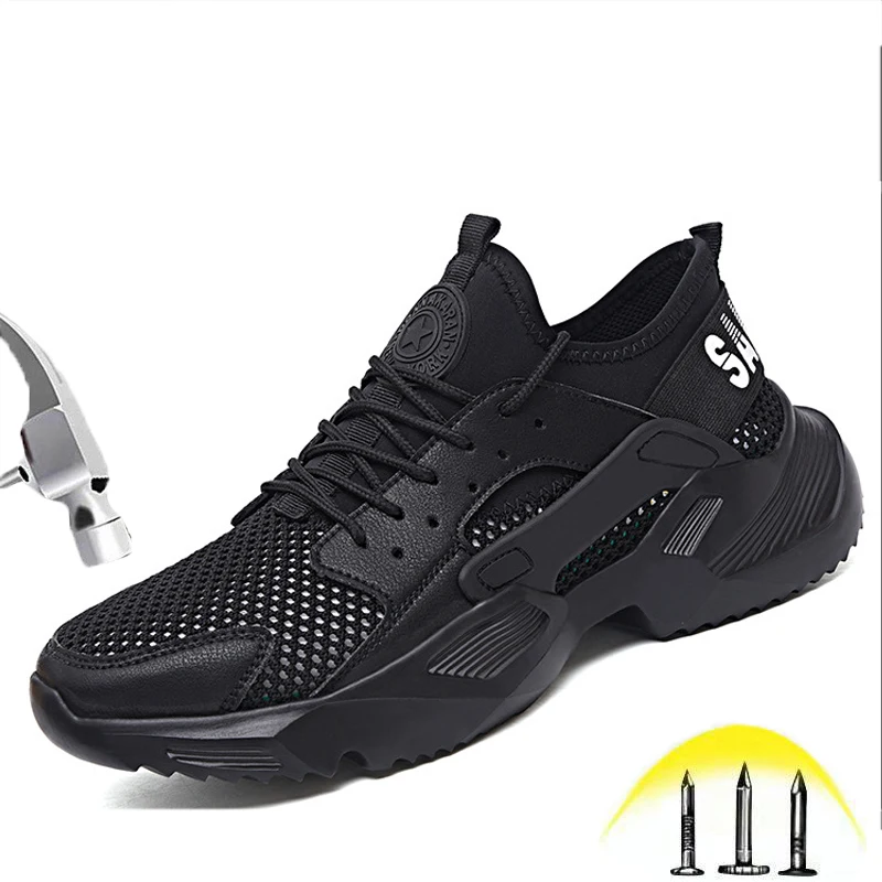 Летние модные кроссовки мужские ультралегкие мягкие рабочие ботинки Мужские