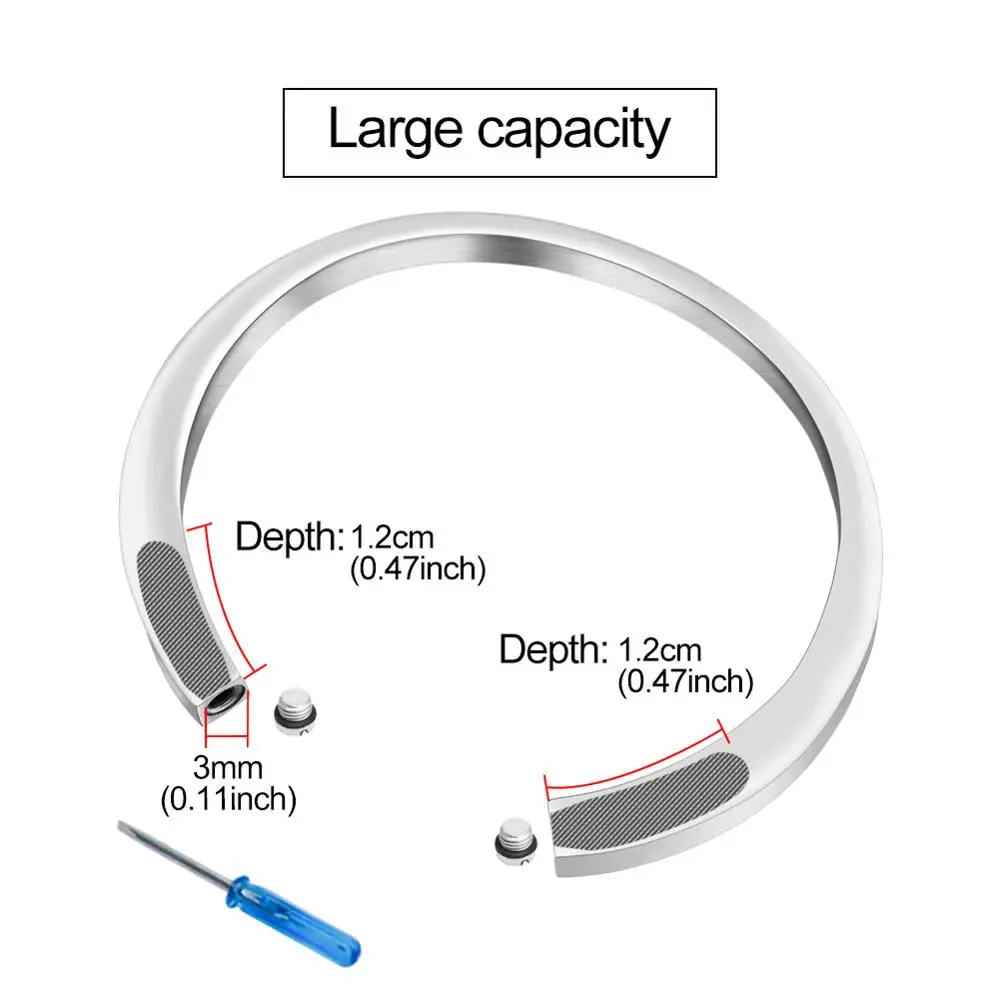 SOITIS Модный популярный браслет урна Серебряный наполнитель пепел памятный сувенир для кремации Выгравированная манжета браслет ювелирный подарок