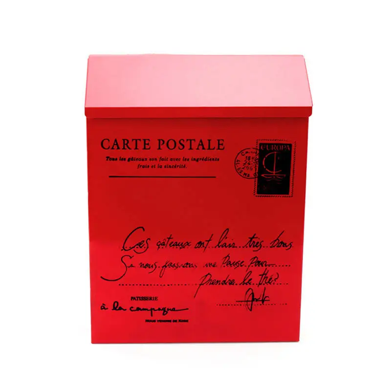 Ретро американский почтовый ящик с замком, наружная винтажная почтовая коробка, наружная домашняя почтовая коробка с буквами, садовая металлическая декоративная почтовая коробка