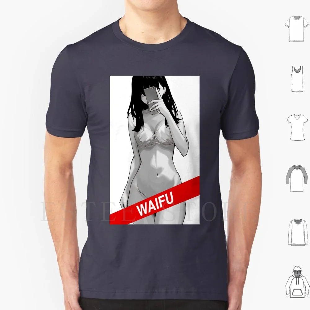 Anime Waifu 1 T Shirt Men Cotton 6xl image