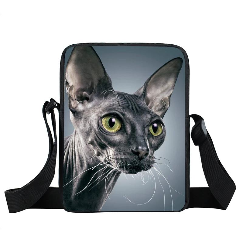 Симпатичная маленькая сумка через плечо sphynx cat женская дамская тоут мини