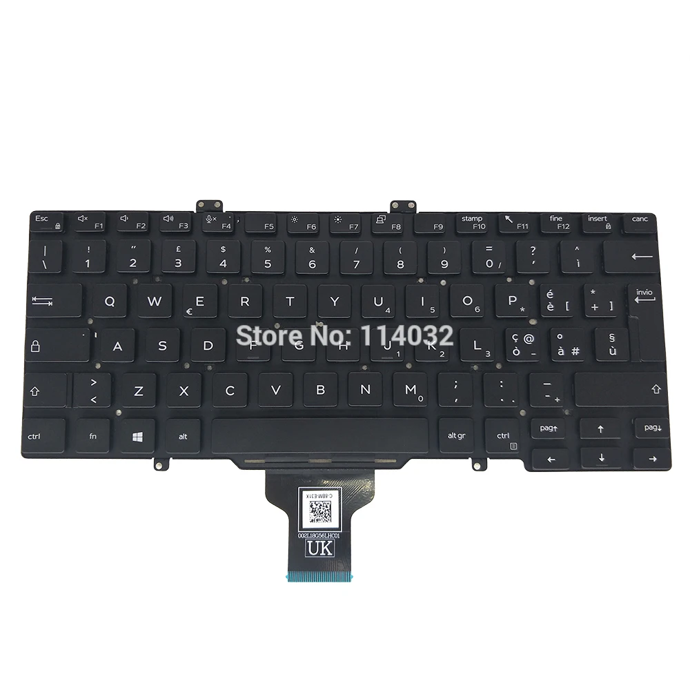 Italiano Teclado Italiano para Dell Latitude 5400 5401 5410 5411 7400 7410 7402 3400 Italiano Notebook pc 0nv3 Nhmv3 - Imagem 5