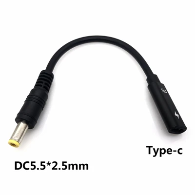 Usb type C зарядка PD кабель DC7.9* 5,0 мм 4,0*1,35 мм 1,7 мм для lenovo для Asus мощность PD адаптер конвертер ноутбук зарядное устройство Шнур - Цвет: DC5525mm