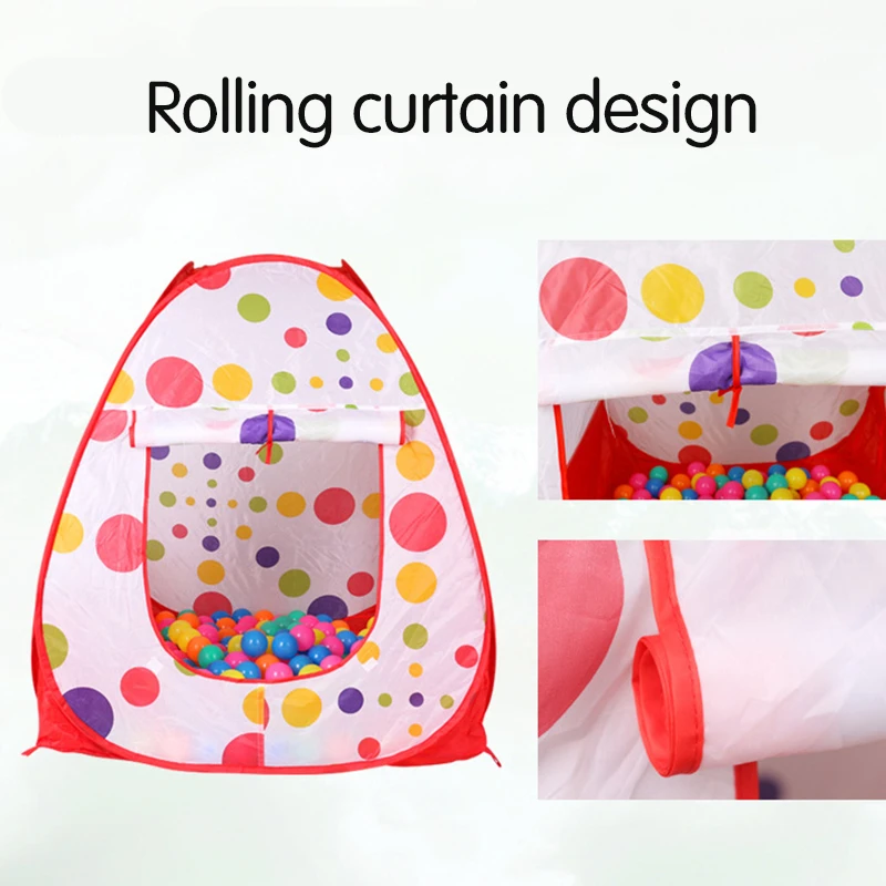 Folding Baby Toys Ball Pool Portable Baby Tent House Crawling Tunnel Ocean  Indoor Outdoor Games Kids Tent Playing House