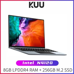KUU – pc portable YoBook Pro avec écran de 13.5 pouces, windows 10, wi fi, type c, processeur Intel Celeron N4120, 8 go de RAM DDR4, SSD de 256 go, technologie IPS, lecteur d'empreinte digitale, 3K 