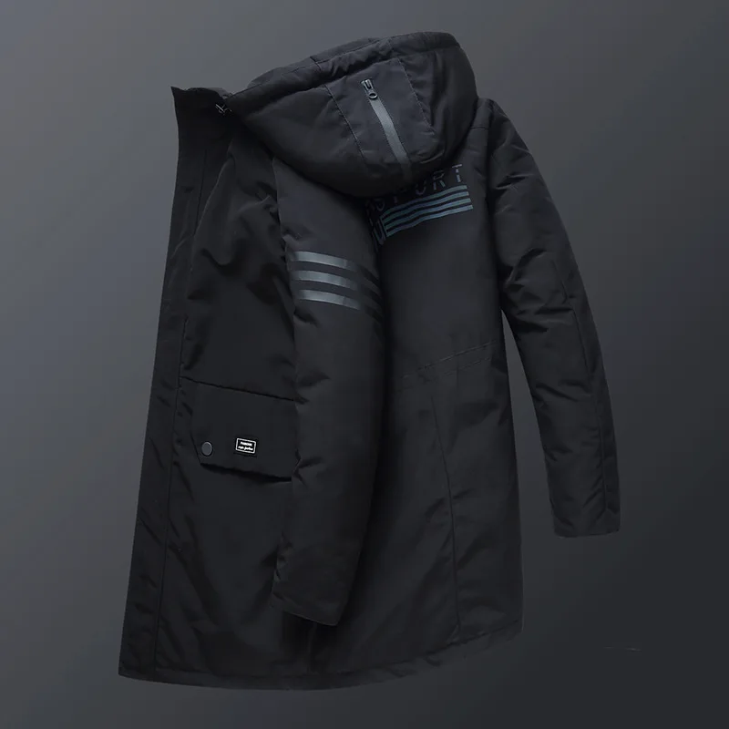 

Winter Big Size Medium Length Money Cotton-padded Jacket Male Leisure Loose Cotton-padded Jacket Plus Fat plus Size