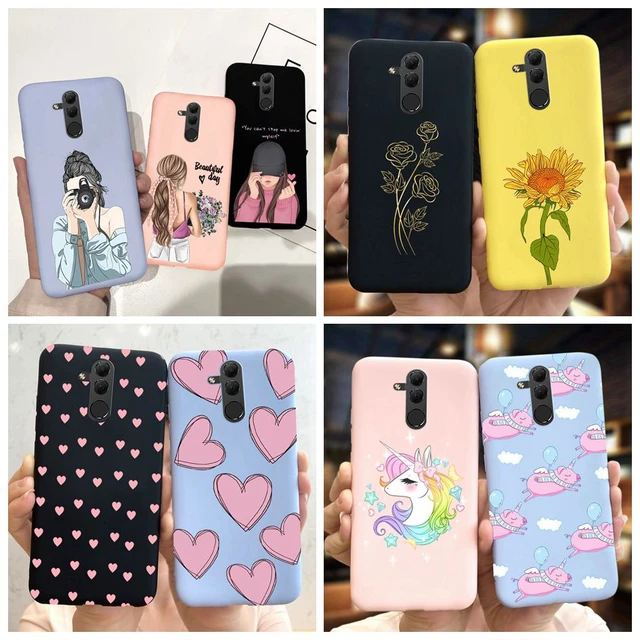 Cute Letter Case For Huawei Mate 20 Lite Case 6.3'' Silicone Soft Fundas  For Huawei Mate20 Lite 20Lite SNE-LX1 Phone Cases Cover