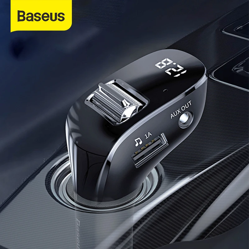 Baseus Автомобильный адаптер AUX Bluetooth автомобильный комплект громкой связи MP3 плеер