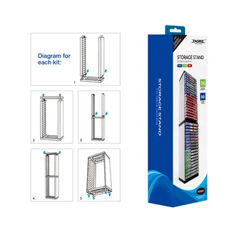 

Multifunctional Big Volume Detachable Storage Bracket Disk Storage CD Game Card For PS5 Storage Stand Holder