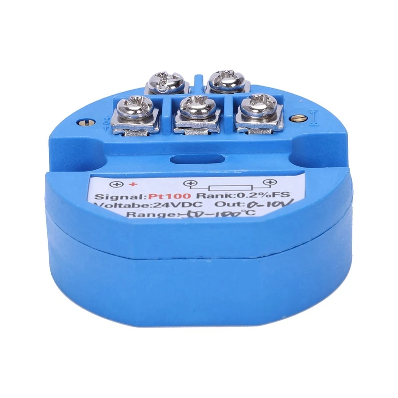 SHGO HOT-1Pcs RTD PT100 датчик температуры DC24V минус 50-100 градусов выход 0-10 В и 1 шт. стальной датчик температуры Pt100 RT