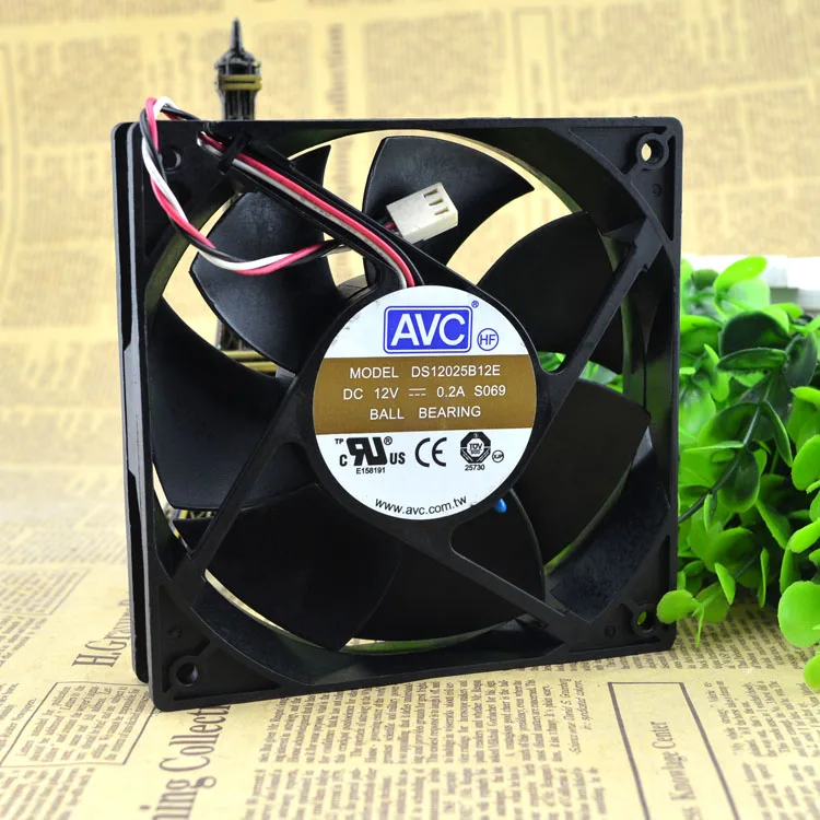 DS12025B12E 12025 DC12V 0.2A(12 см); защиты электродвигателя Вентилятор охлаждения