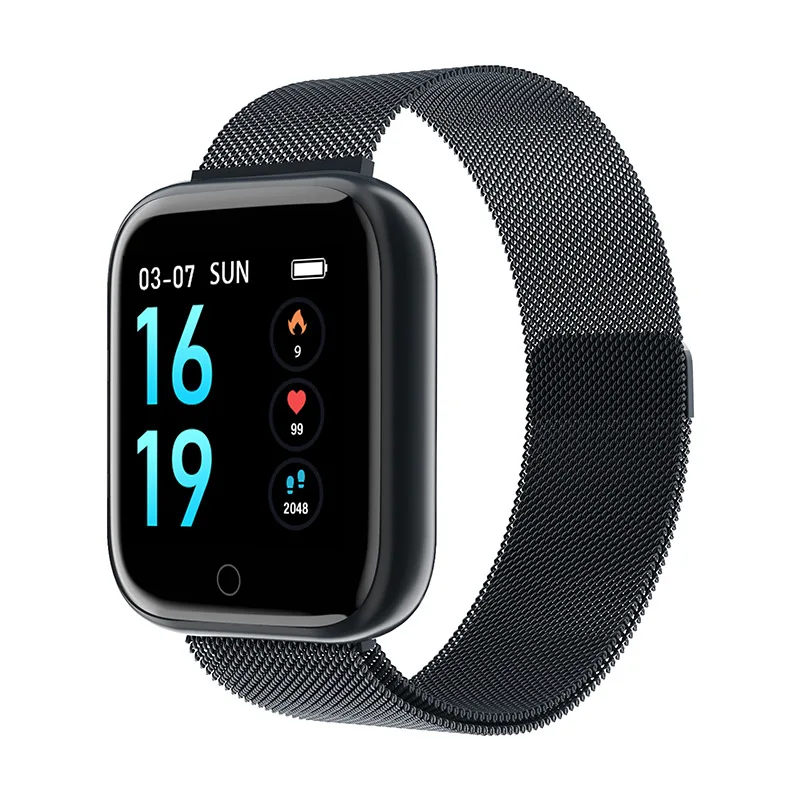 

T80 Smartwatch IP68 Waterproof Pulse Pressure Monitor Swimming Tracker Sport Men Women Smart Watch for Xiomi Huawe PK P70 Watch4