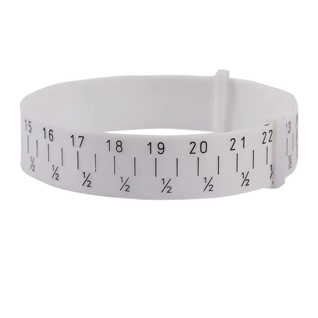 2pcs Bracelet Bangle Gauge Sizer Jewelry Wrist Size Measure Tool Bangle  Jewelry Bracelet Bracelet Sizer Wristlet Watch Sizer (White)