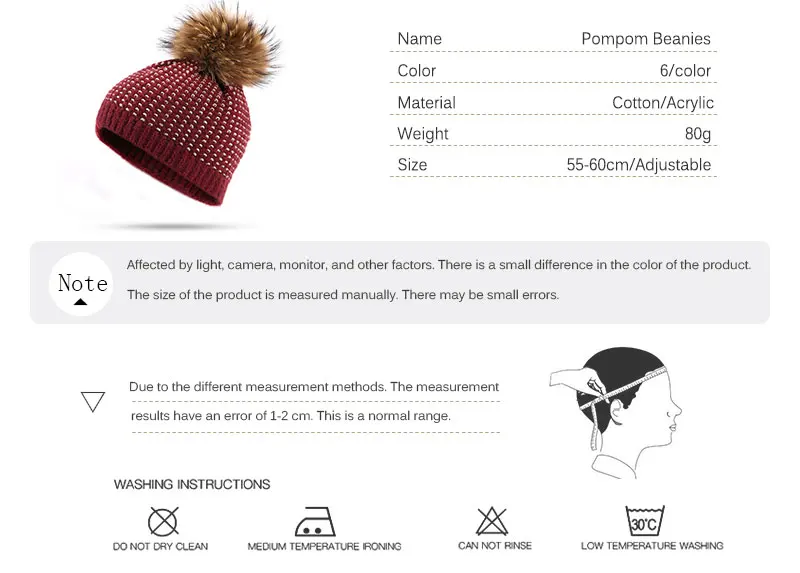 New Pom Poms Women Winter Hats Casual Golden Thread Beanies Fashion Crochet Knitting Hat Brand Outdoor Thick Warm Female Hats