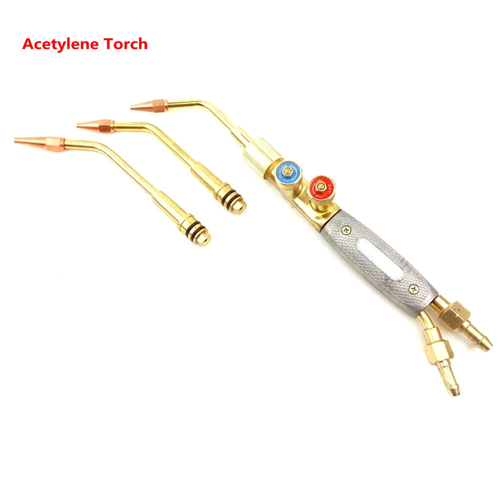 Японский Тип струйный фонарь для газовой сварки инструменты кислородный ацетилен пропан сварочный пистолет - Цвет: Acetylene Torch