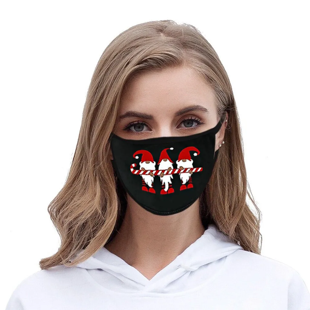 1 Pcs Women Funny Christmas Party Cosplay Lip Print Face Mask Adult Printed Cute Faceshield Mascaras Costume#0804PJR |