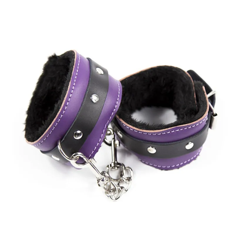 8 шт./компл. фиолетовые эротические игрушки для взрослых наручники зажимы сосков