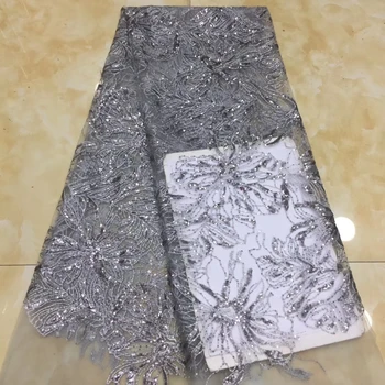 

Madison Fashion Sequins Lace Fabrics for Bridal High Quality French Tulle Laces Fabric with Sequins for Wedding Party Dress