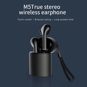 

Ottwn TWS M5 Wireless Bluetooth Headset 5.0 touch control Mini Stereo Headset Sport Headset with Mic and Charging Box HD call