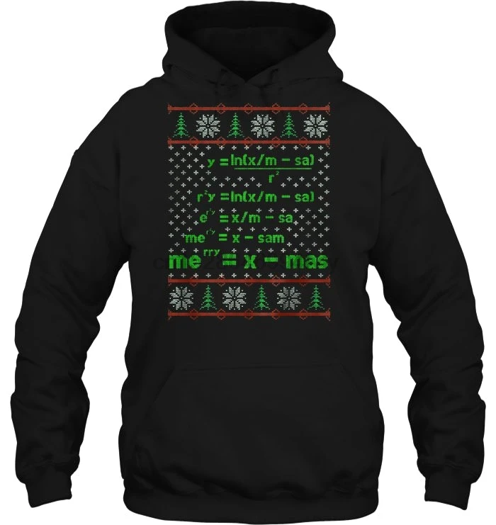 Men Hoodie Math Merry Christmas Version2 Women Streetwear |