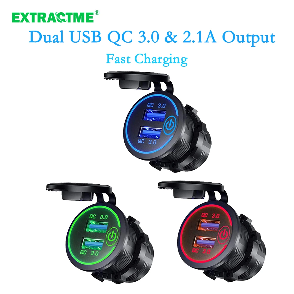 デュアルusb充電器 シガレットライター 電源コンセント 防水 高速 ボート用 シガレット ライター Aliexpress