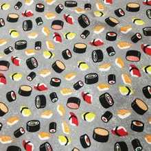 110*50 см мультфильм суши хлопок ткань рубашка для маленьких мальчиков юбка Diy ручной работы дизайнерское постельное белье домашний кошелек из ткани одеяло