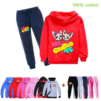 

Baby Boys Spring Autumn Me Contro Te Sports Suit 2 Pieces Set Tracksuits Kids Clothing Sets teens girls Clothes jacket Coat Pant