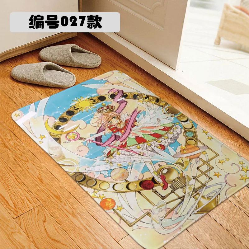 Мультяшный коврик Sailor Moon Card Captor Sakur Magic, коврик для двери, коврик для стула, ковер, ковер для дома, гостиничный, для жизни, противоскользящий - Цвет: Style 27