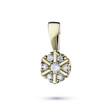 

Pendant in yellow gold with diamonds