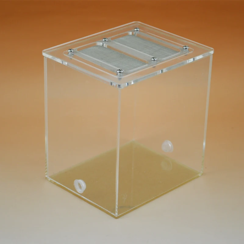 

Acrylic Ants feeding area 11*9*12cm with 2 connection hole Insects box