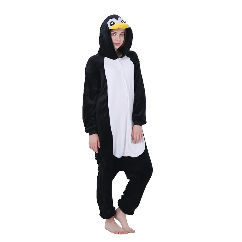 Kids Boy Girl Penguin Costume Kigurumi Cartoon Animal Halloween Fancy Children Cosplay Dress Pajama